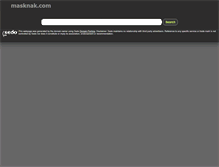 Tablet Screenshot of masknak.com